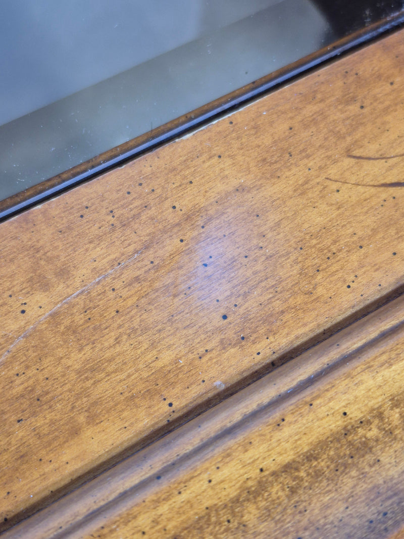 Tinted Glass Insert Side Table