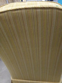 28.5"W Mustard Yellow Striped Armchair