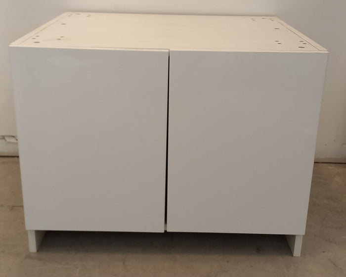2-Door White Cabinet
