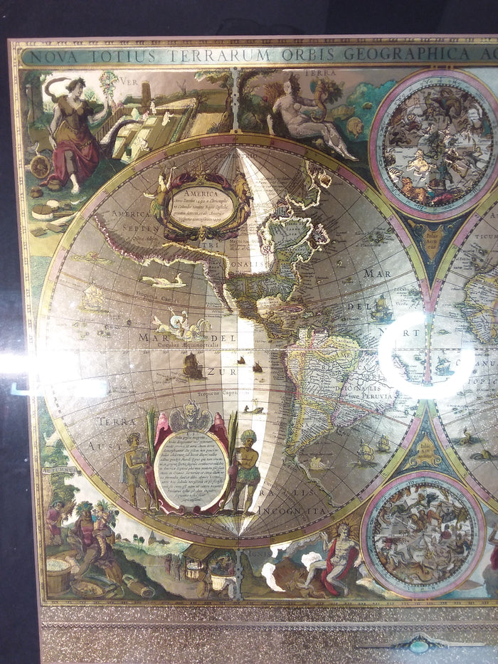 Map Of The Known World Framed Print