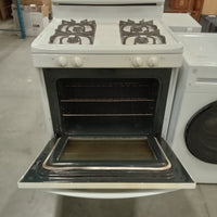 30"W 4-Burner Gas Stove in White