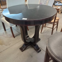 36"Diameter Black Counter Dining Table