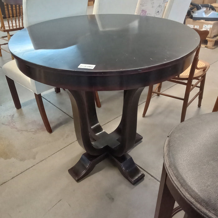 36"Diameter Black Counter Dining Table