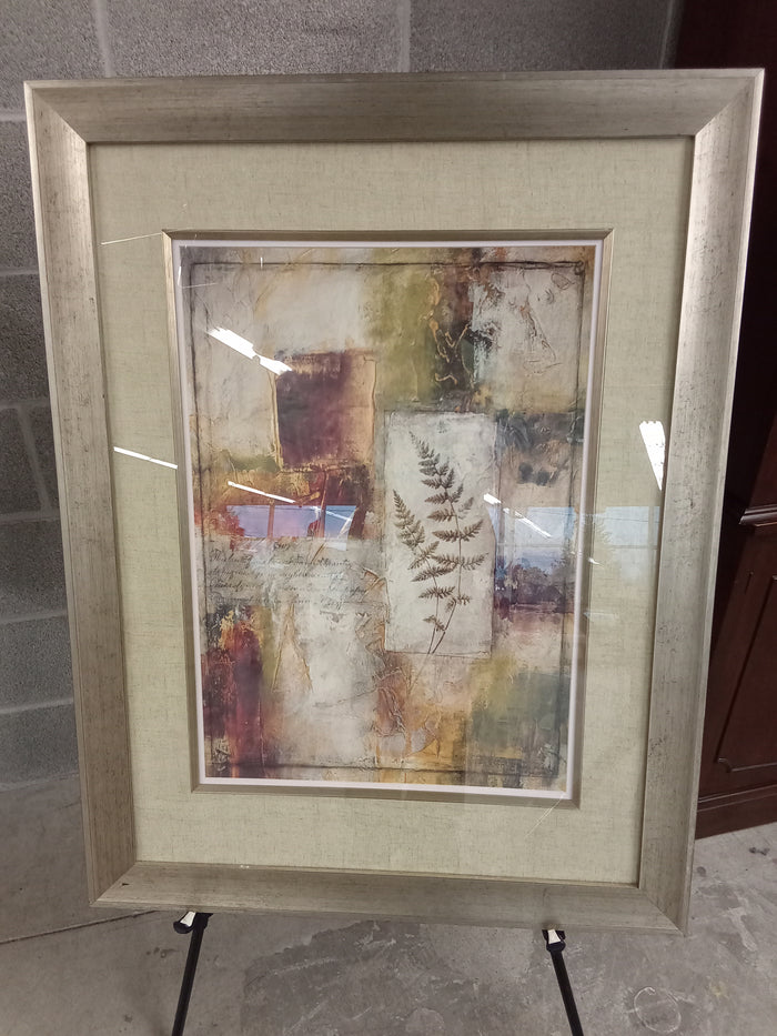 32"W "Botanical Abstract" - Framed