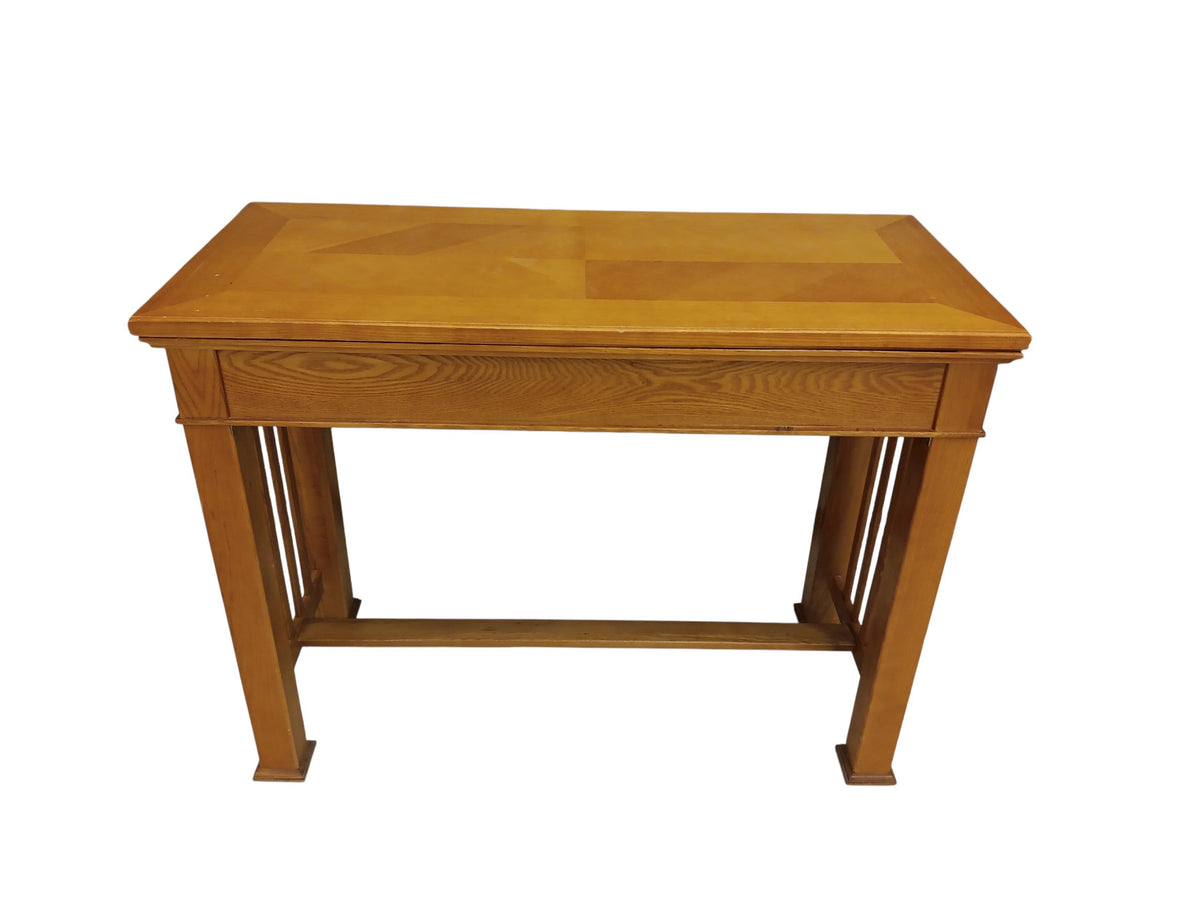 Game Table - Solid Honey Oak