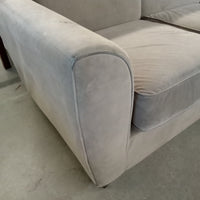 84"W Light Brown 3-Seat Sofa