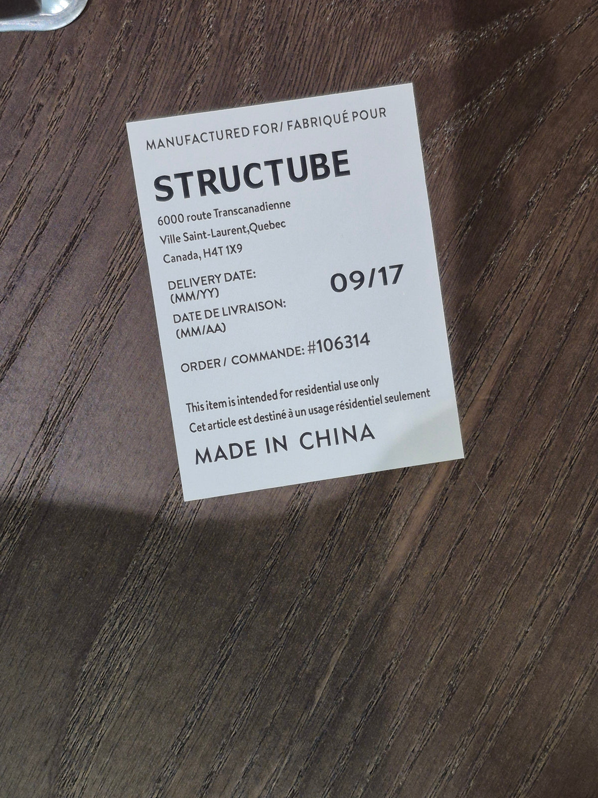 Structube Guitar Pick-Shaped Coffee Table