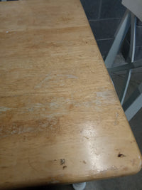 60"W Solid Wood Dining Set with 6 Chairs