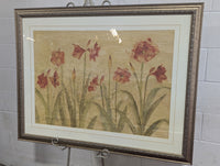 Row of Red Amaryllis by Cheri Blum Framed Artwork