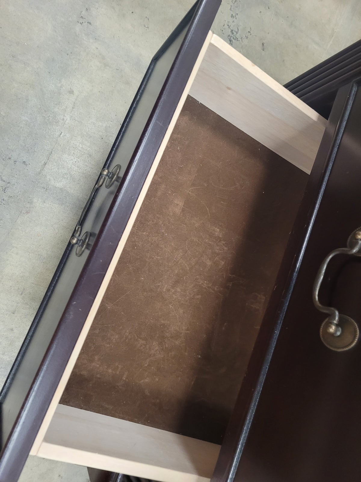 Mahogany Nightstand W/ Hidden Drawer