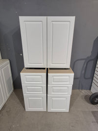 White Thermofoil Cabinet Set