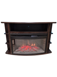 Bow Front Electric Fireplace Console (no remote)