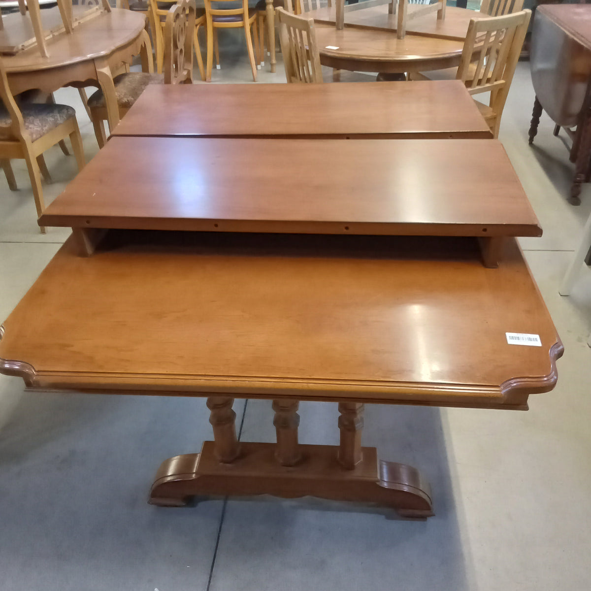 66"W Dining Table with Two Leaves
