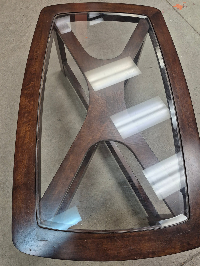 Wood/Glass Coffee Table