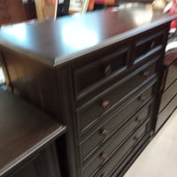42"W 5-Drawer Tall Boy Dresser