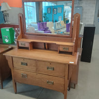 Antique Dresser W/Mirror/Vanity Dresser #PS18