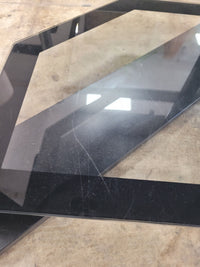 Black Metal Framed Corner Tv Stand