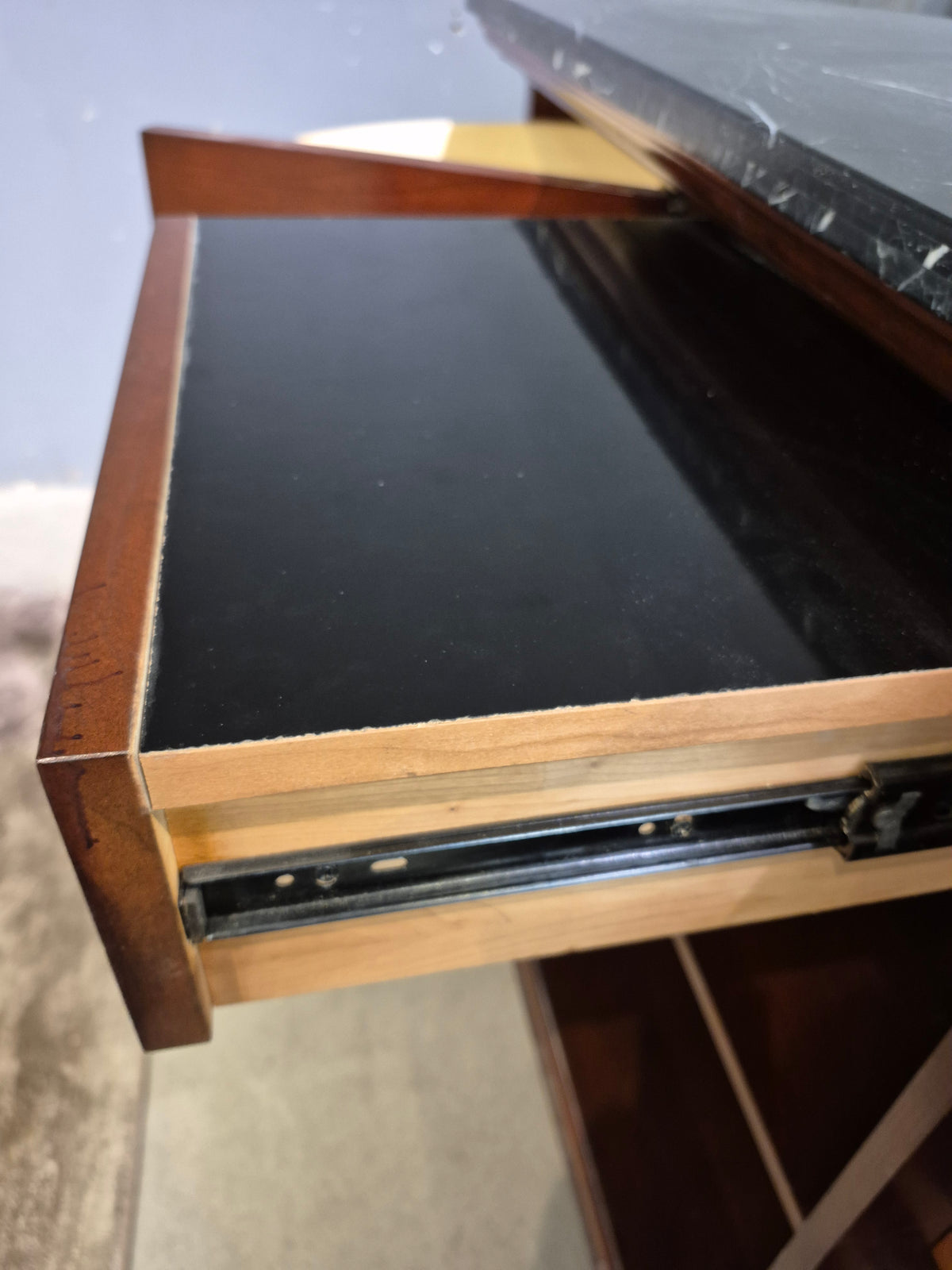68"W Bar with Granite-Look Tile Top