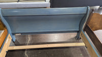 56"W Light Blue Sleigh Bed