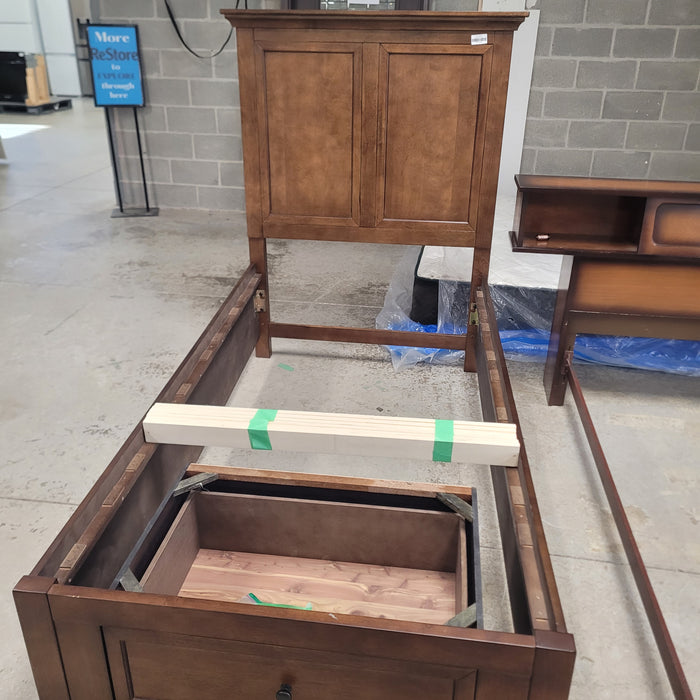 41"W Twin Bed Frame with Storage