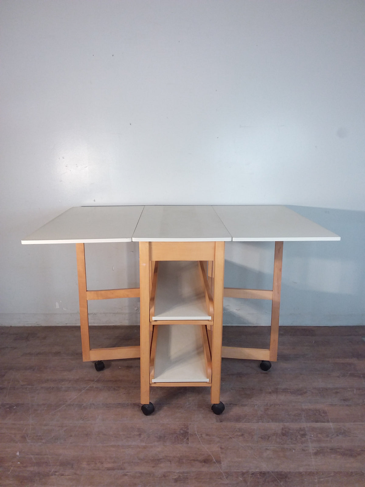 White Laminate Folding Work Table