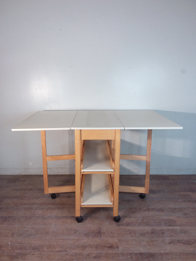 White Laminate Folding Work Table