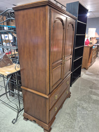 Medium Brown Wood Armoire