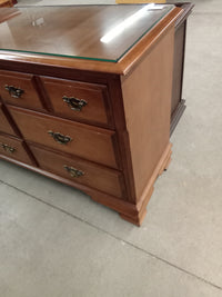 64"W 9-Drawer Wooden Dresser