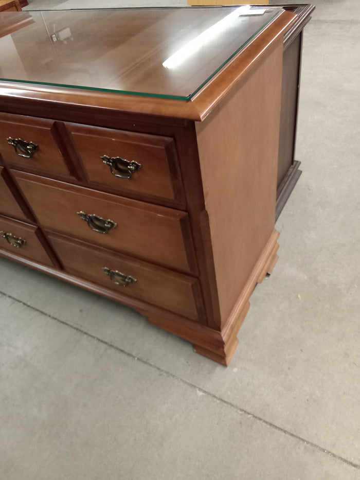 64"W 9-Drawer Wooden Dresser