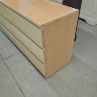 63.5"W Modern Style 6-Drawer Dresser