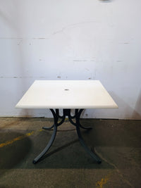 Patio Table with White Top