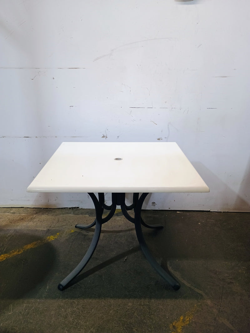 Patio Table with White Top