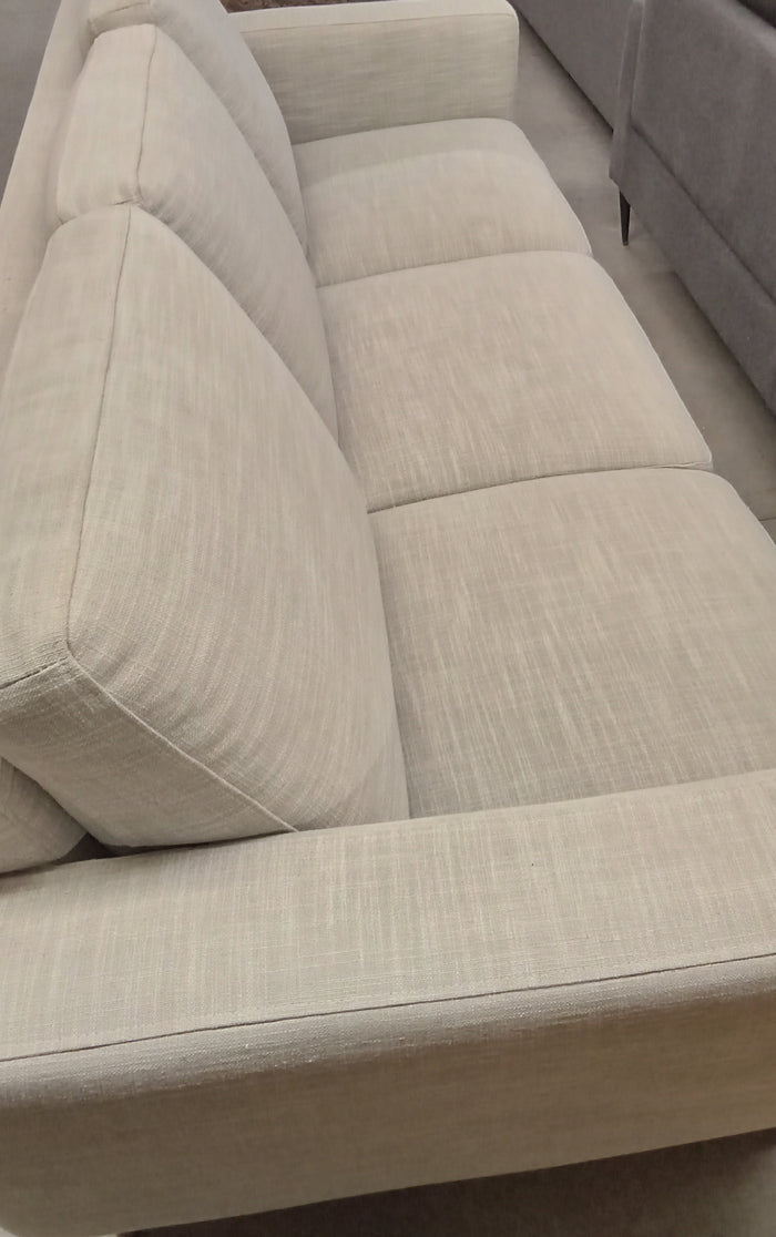 88"W 3-Seat Sofa in Light Gray Fabric