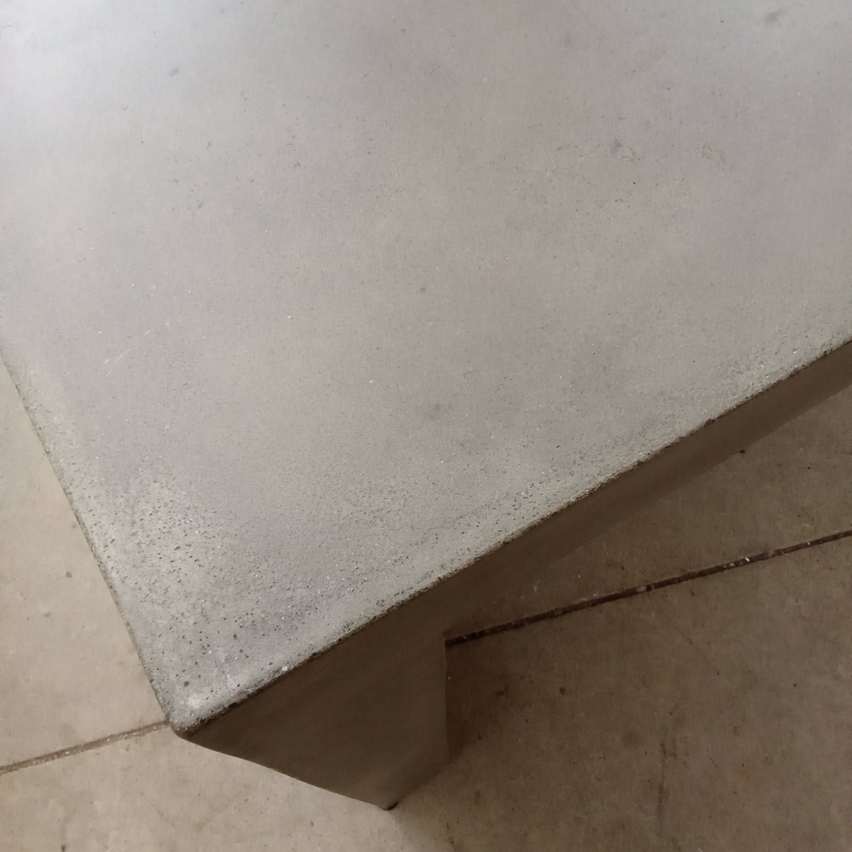 46.5"W Gray Concrete Console Table