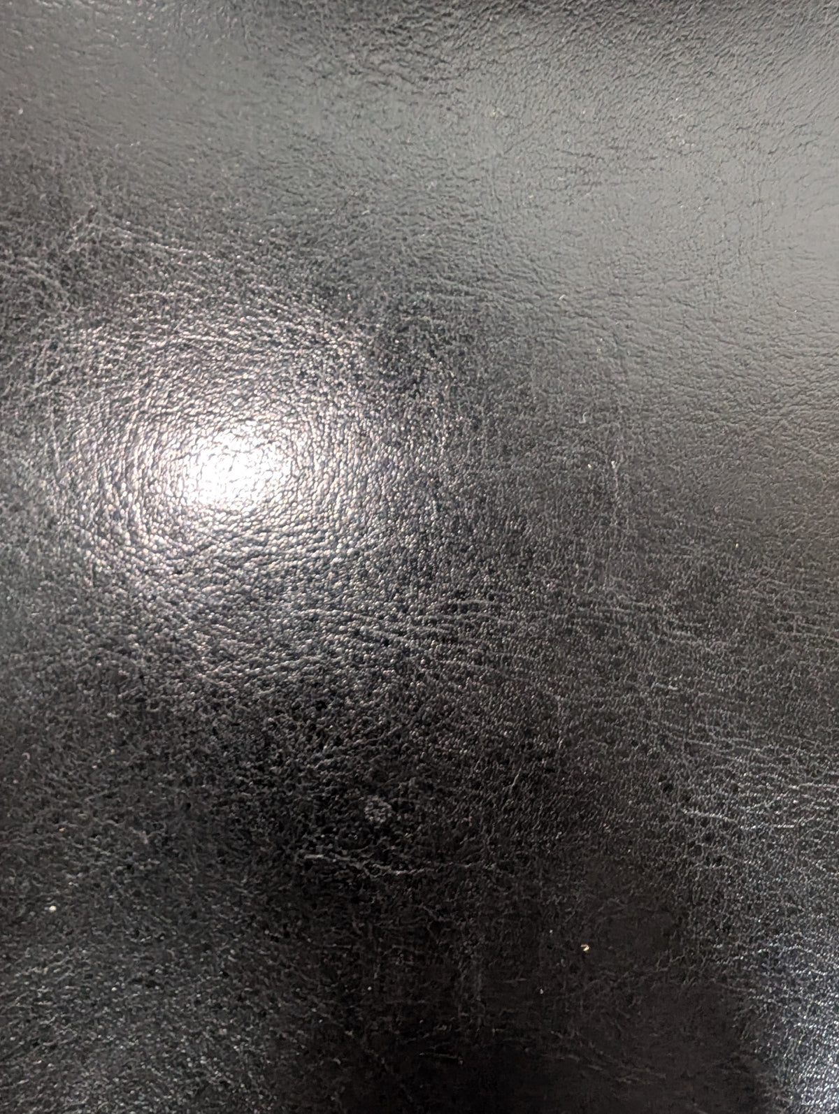 Black Leather Barstool