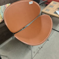 30"W Leather Accent Chair - Brown