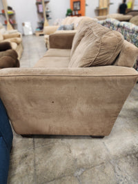 Medium Brown 3 Seater Sofa with 4 Cushions