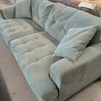 82"W Sea Foam Green Love Seat
