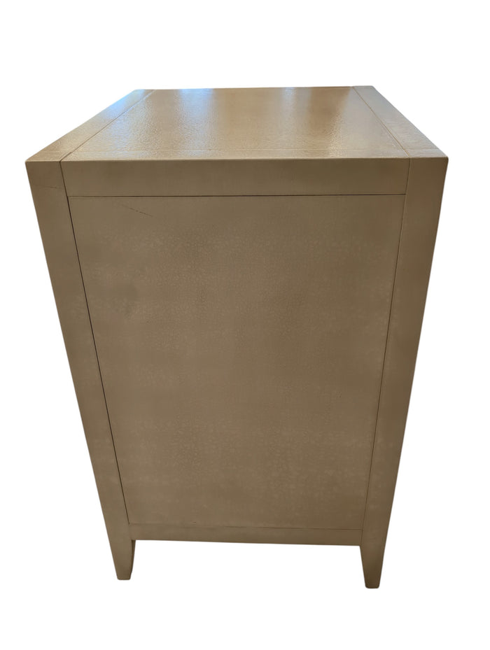 Off-White Three Drawer Cabinets