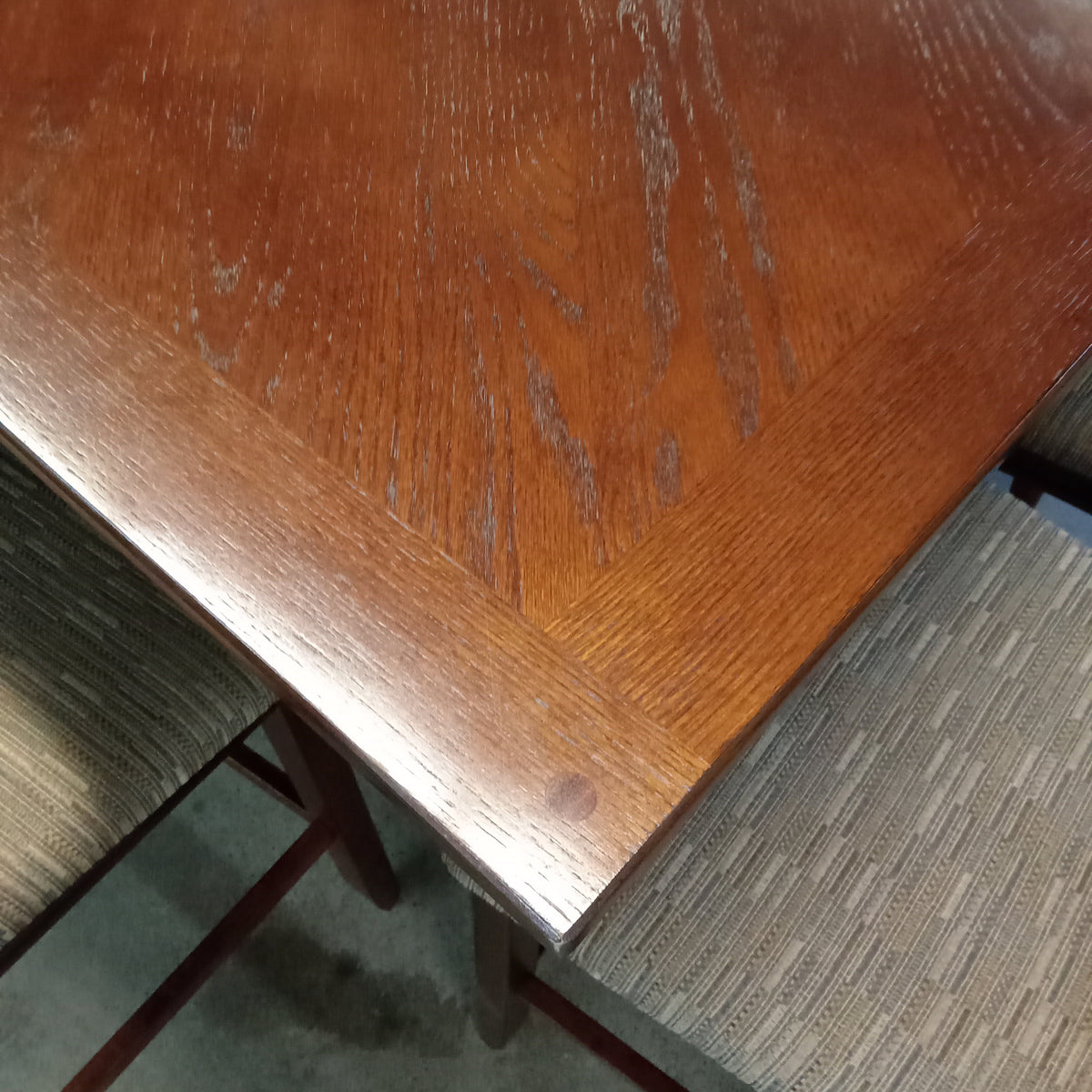 60"W Shaker Style High Dining Table and Eight Chairs