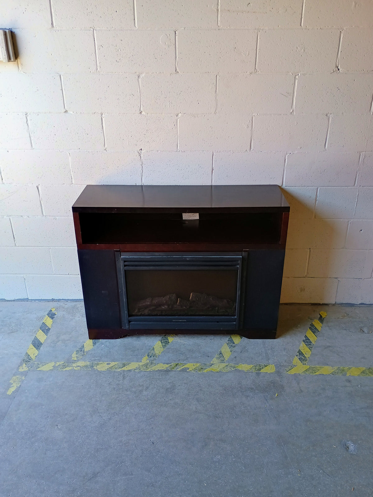 Electric Fireplace with Mantel