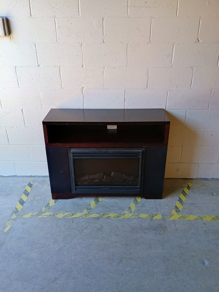 Electric Fireplace with Mantel