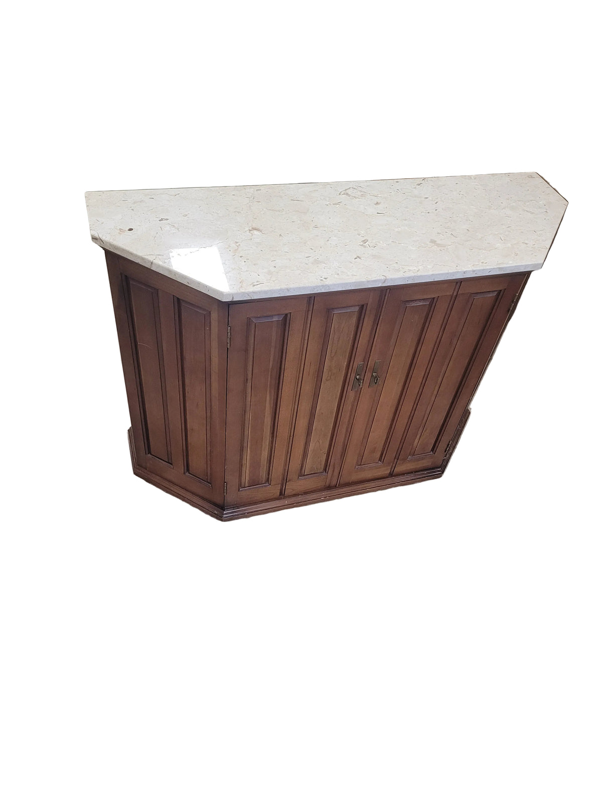 Corner Bar Cabinet With Marble Top