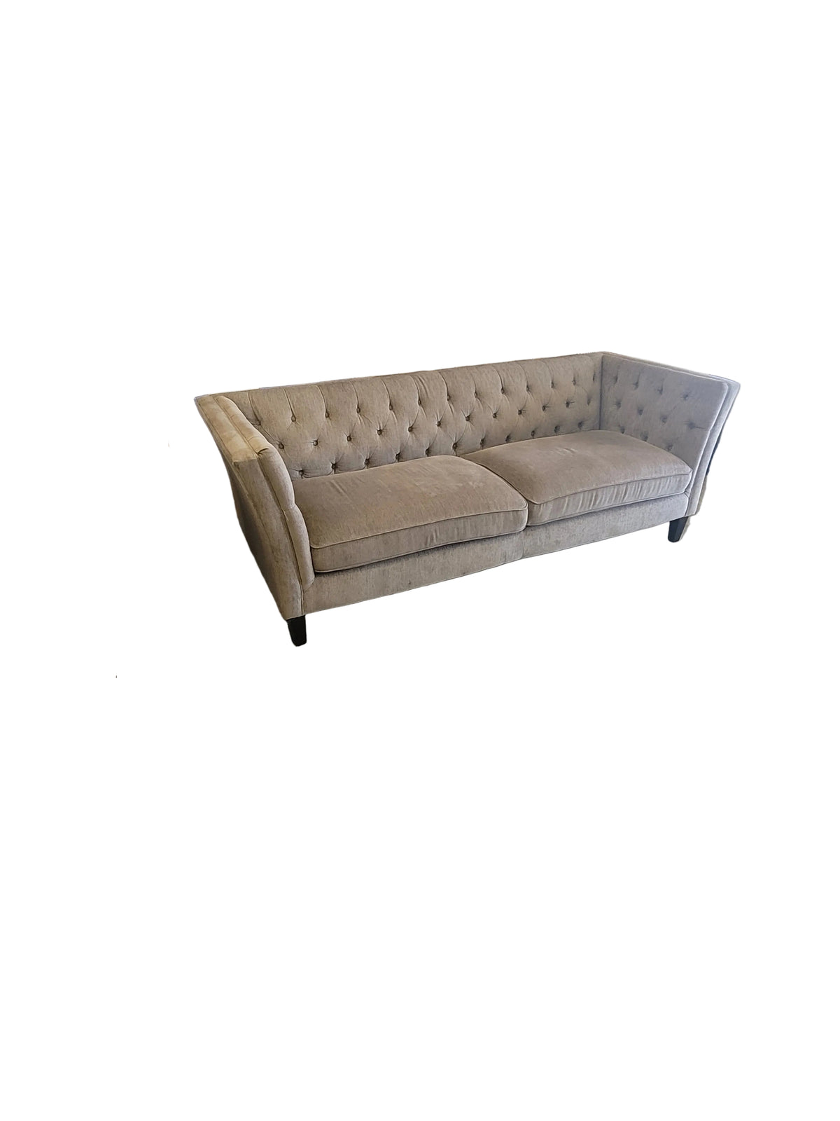 Light Grey Tufted Sofa