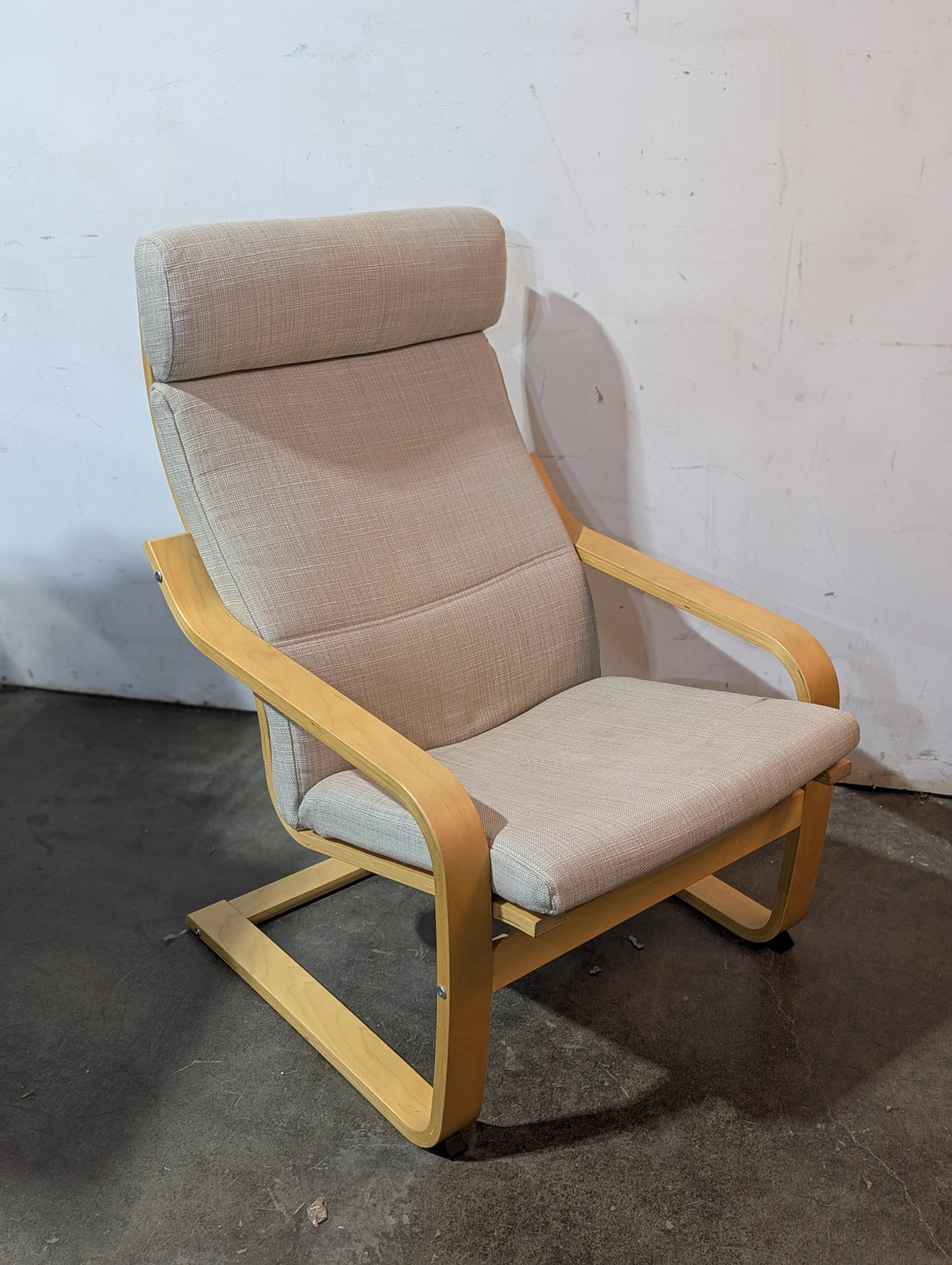 IKEA POANG Birch/Beige Armchair