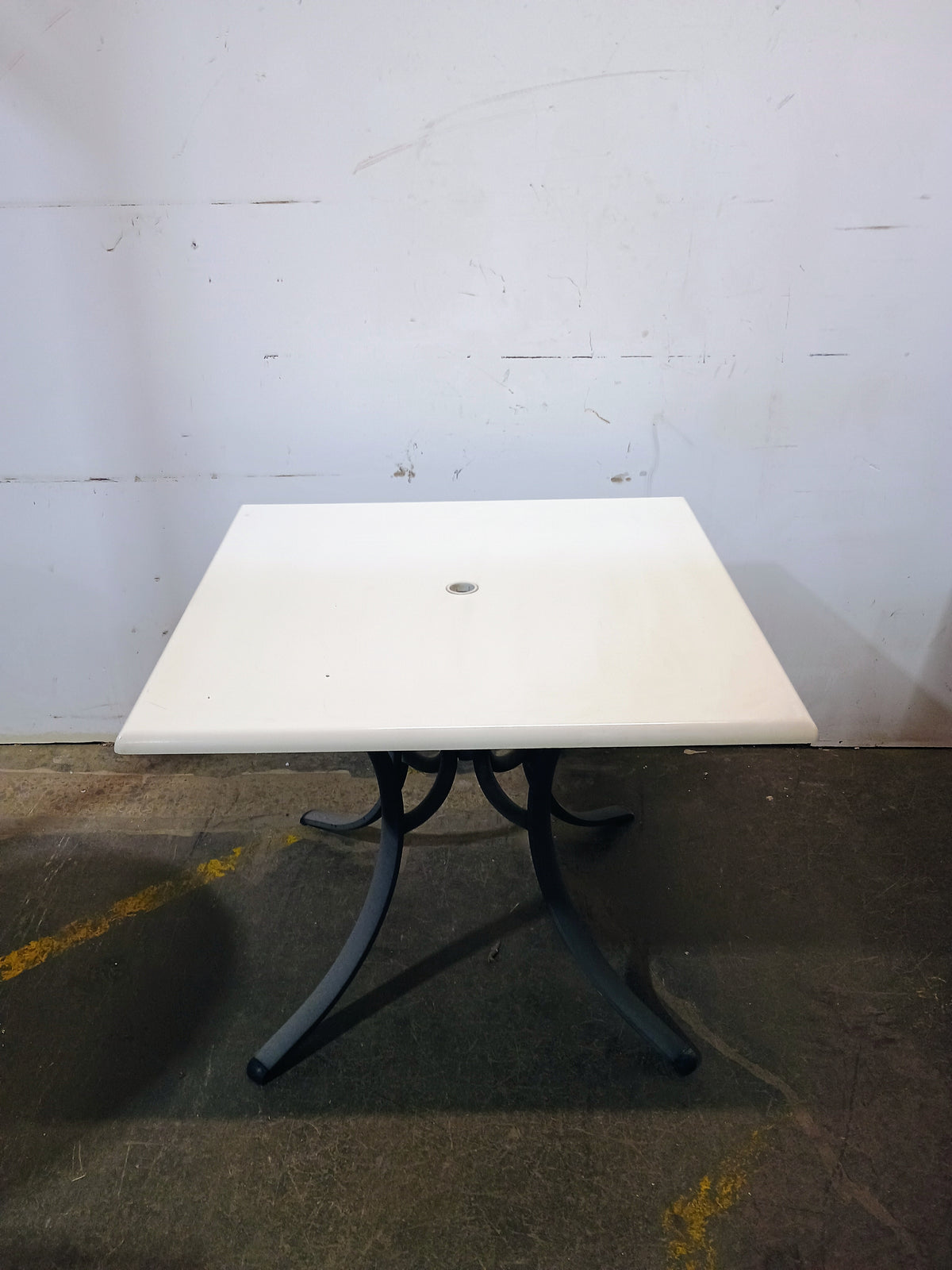 Patio Table with White Top