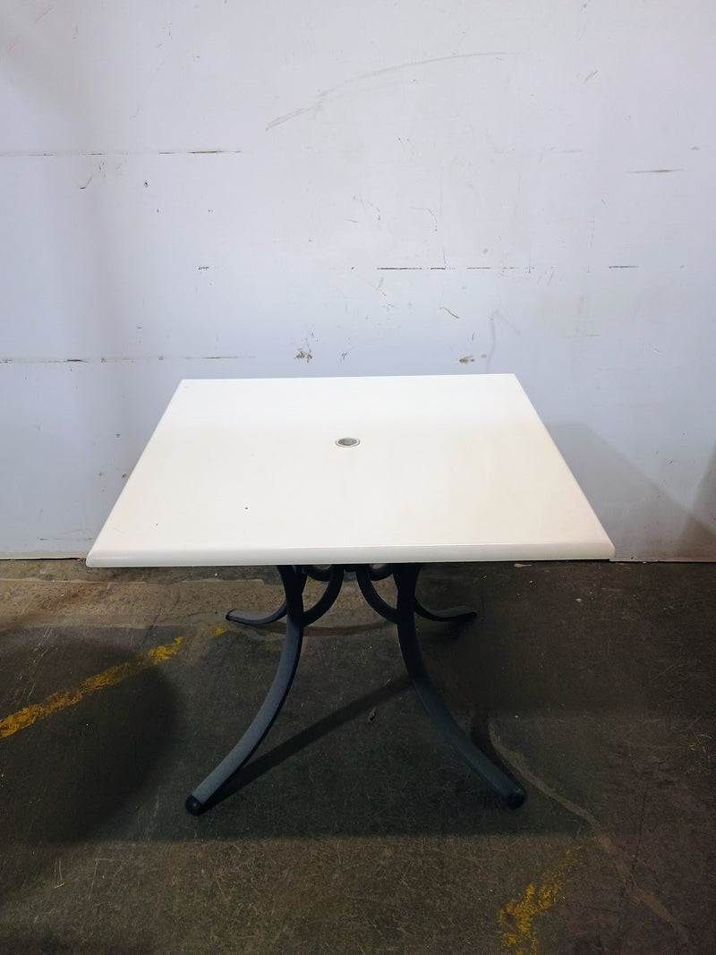 Patio Table with White Top