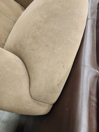 Brown Oversized Upholstered Armchair