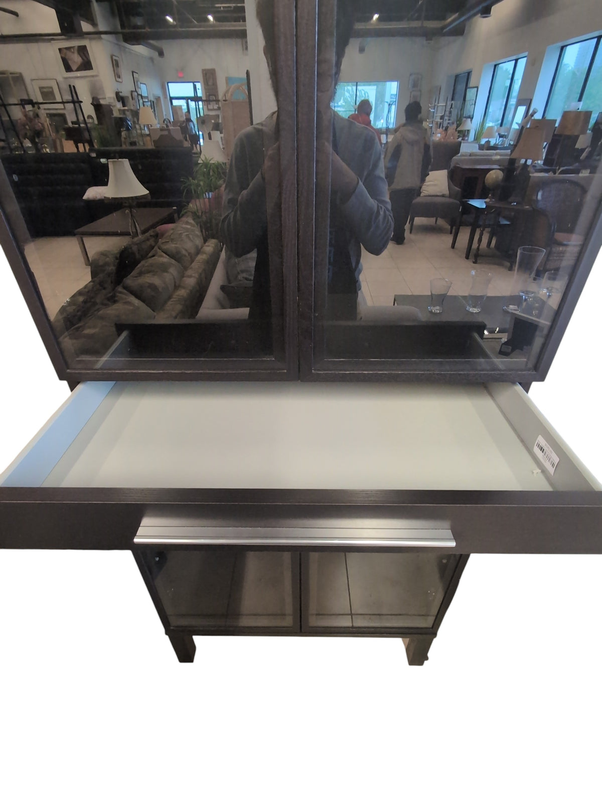 Black Display Cabinet W/Glass #GR16