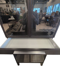 Black Display Cabinet W/Glass #GR16